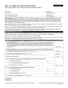 Calculation Worksheets CF -2024